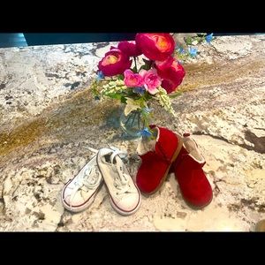 2 pair shoes for little girls size 6